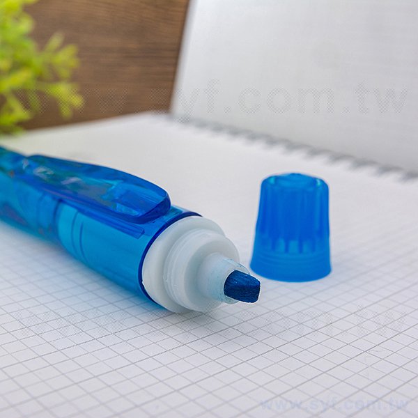 多功能廣告筆-三色防滑螢光筆禮品-二合一原子筆-採購批發製作贈品筆